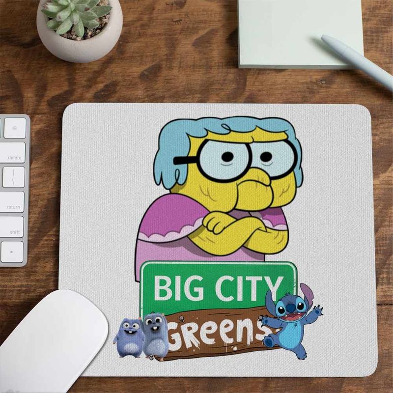 PC, gaming si accesorii - Periferice PC - Mousepad - Mousepad Bunica Familia Green la Oras Big City CoolTrend, 21x19cm - Infinity.ro