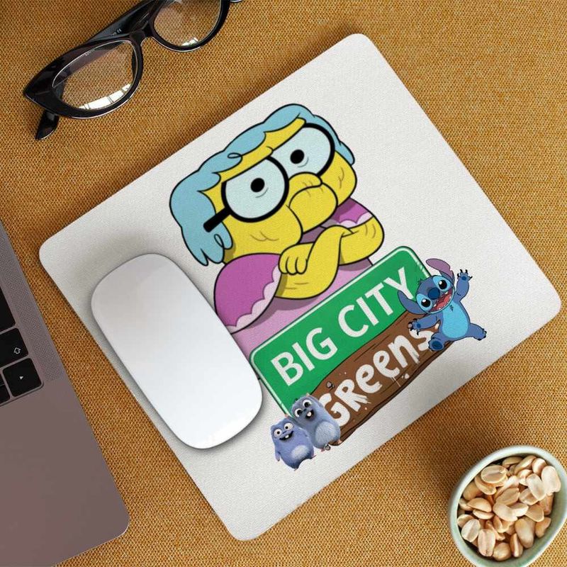 PC, gaming si accesorii - Periferice PC - Mousepad - Mousepad Bunica Familia Green la Oras Big City CoolTrend, 21x19cm - Infinity.ro