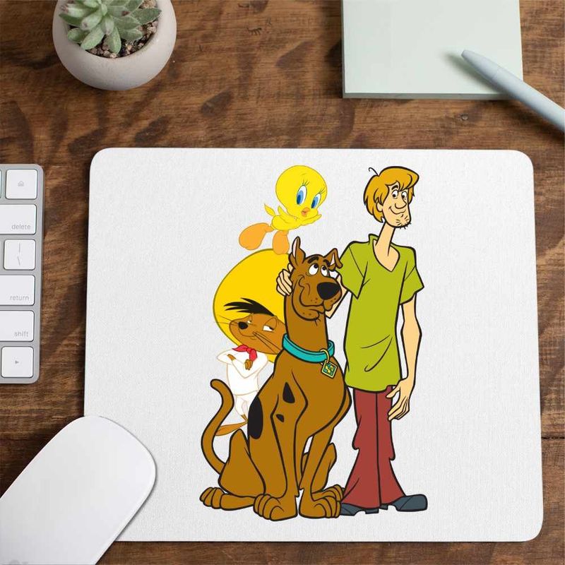 PC, gaming si accesorii - Periferice PC - Mousepad - Mousepad Speedy Gonzales Scooby Doo Tweety, CoolTrend, 21x19cm - Infinity.ro