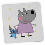 PC, gaming si accesorii - Periferice PC - Mousepad - Mousepad Lupoaica Wendy Purcelusa Peppa Pig CoolTrend, 21x19cm - Infinity.ro