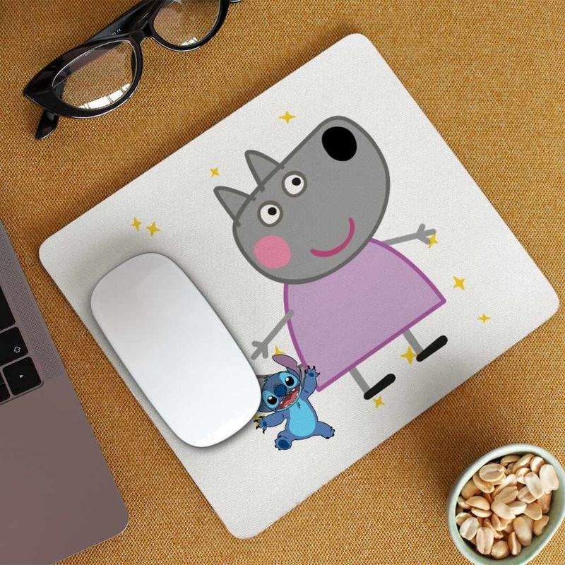 PC, gaming si accesorii - Periferice PC - Mousepad - Mousepad Lupoaica Wendy Purcelusa Peppa Pig CoolTrend, 21x19cm - Infinity.ro