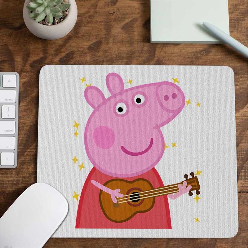 PC, gaming si accesorii - Periferice PC - Mousepad - Mousepad Peppa Canta la Chitara CoolTrend, 21x19cm - Infinity.ro