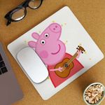 PC, gaming si accesorii - Periferice PC - Mousepad - Mousepad Peppa Canta la Chitara CoolTrend, 21x19cm - Infinity.ro