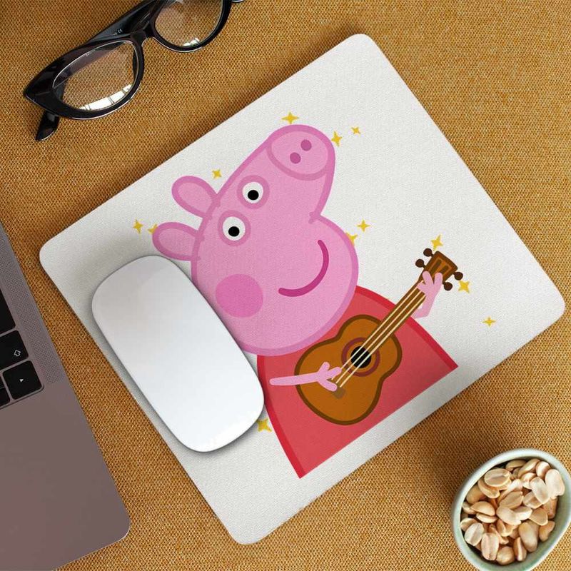 PC, gaming si accesorii - Periferice PC - Mousepad - Mousepad Peppa Canta la Chitara CoolTrend, 21x19cm - Infinity.ro