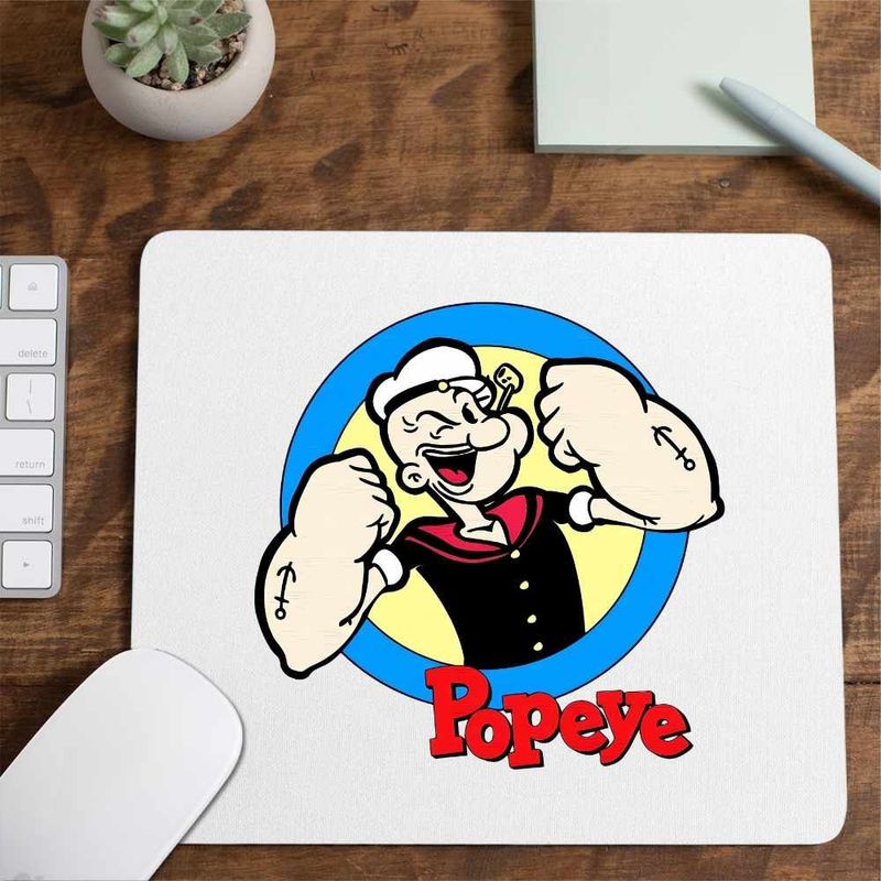 PC, gaming si accesorii - Periferice PC - Mousepad - Mousepad Marinar Popeye Desene Animate Timonier, CoolTrend, 21x19cm - Infinity.ro