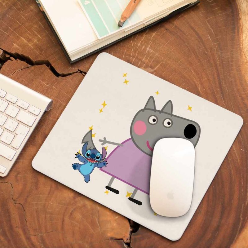 PC, gaming si accesorii - Periferice PC - Mousepad - Mousepad Lupoaica Wendy Purcelusa Peppa Pig CoolTrend, 21x19cm - Infinity.ro