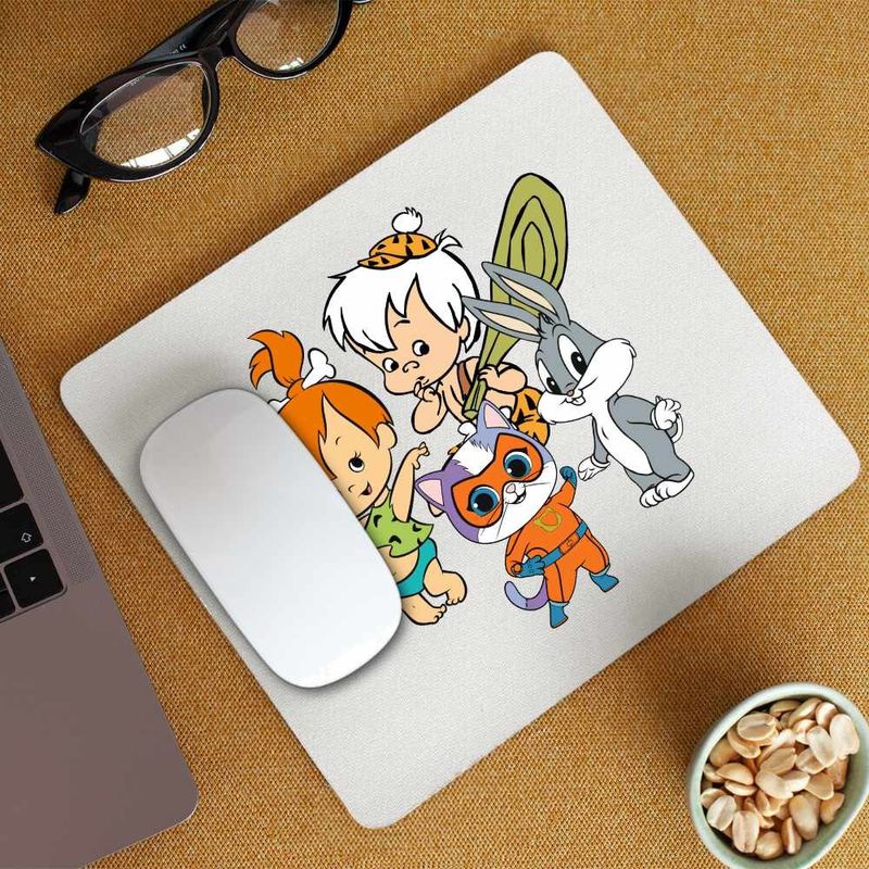PC, gaming si accesorii - Periferice PC - Mousepad - Mousepad Familia Flintstone Pebbles Bamm Bamm Super Pisicute Bugs Bunny Bebelusi, CoolTrend, 21x19cm - Infinity.ro
