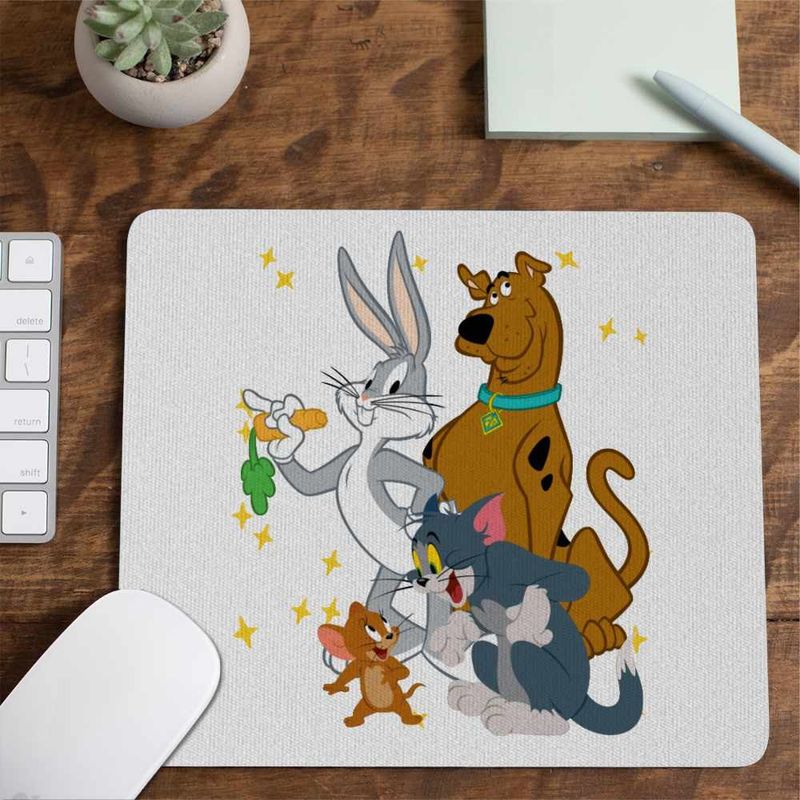 PC, gaming si accesorii - Periferice PC - Mousepad - Mousepad Tom Jeryy Scooby Doo Bugs Bunny CoolTrend, 21x19cm - Infinity.ro