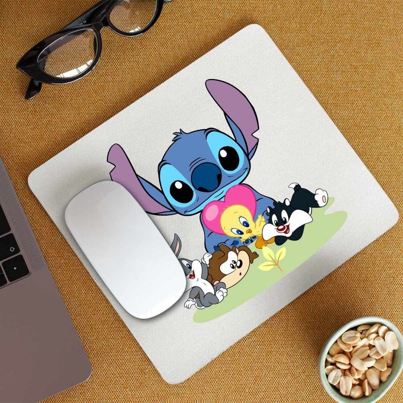 PC, gaming si accesorii - Periferice PC - Mousepad - Mousepad Daffy Duck Stitch Bugs Bunny Tweety Desene Vechi, CoolTrend, 21x19cm - Infinity.ro