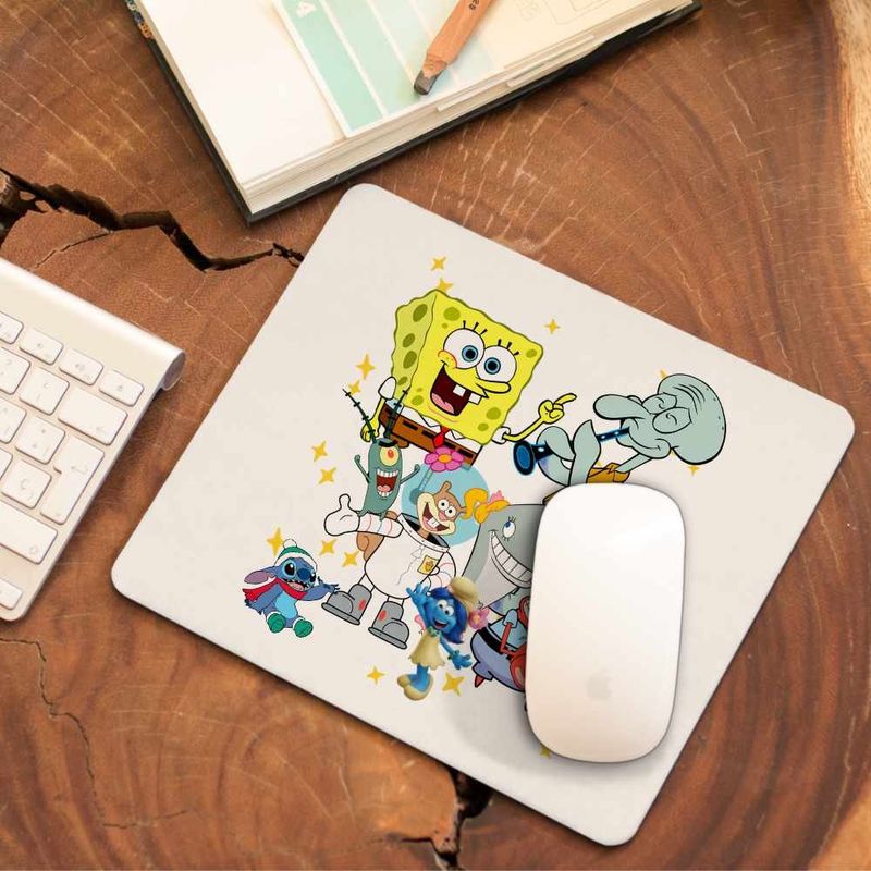 PC, gaming si accesorii - Periferice PC - Mousepad - Mousepad SpongeBob Pantaloni Patrati Desene Animate CoolTrend, 21x19cm - Infinity.ro