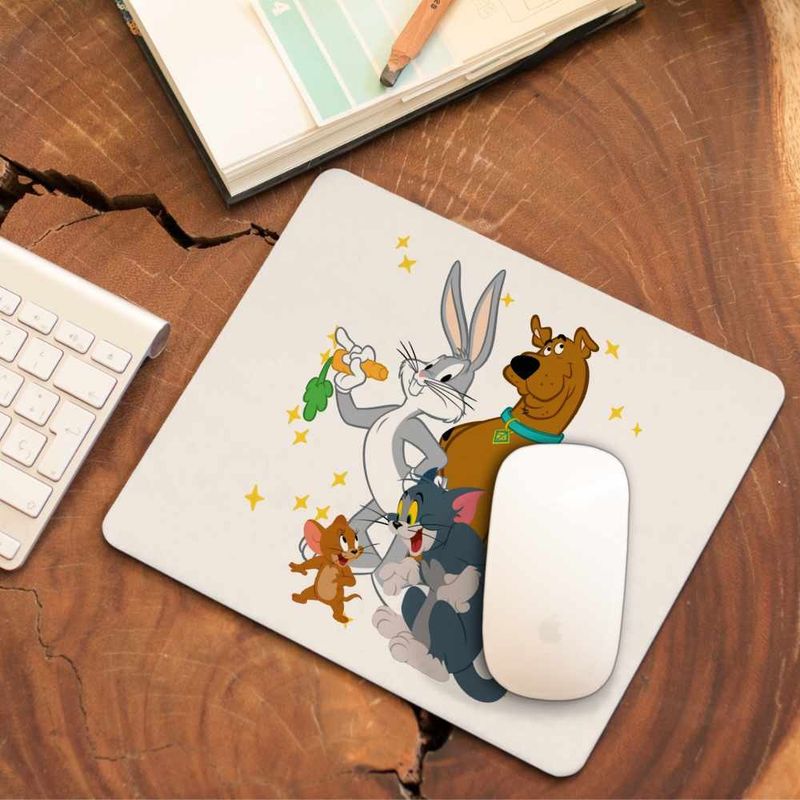 PC, gaming si accesorii - Periferice PC - Mousepad - Mousepad Tom Jeryy Scooby Doo Bugs Bunny CoolTrend, 21x19cm - Infinity.ro