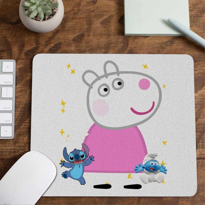 PC, gaming si accesorii - Periferice PC - Mousepad - Mousepad Oaia Suzy Purcelusa Peppa Pig CoolTrend, 21x19cm - Infinity.ro