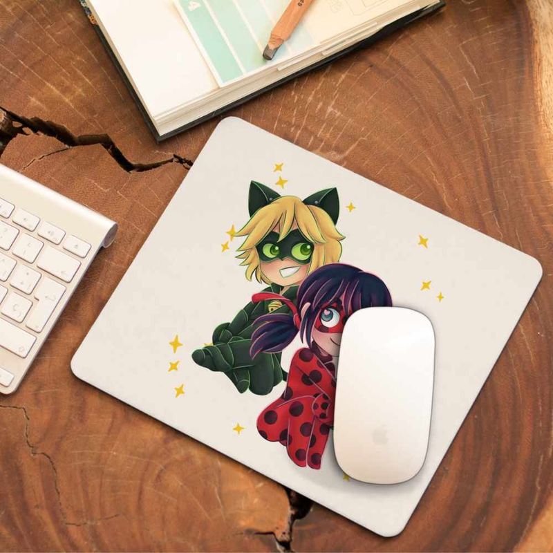 PC, gaming si accesorii - Periferice PC - Mousepad - Mousepad Miraculos Animatie Buburuza Adrien Noir CoolTrend, 21x19cm - Infinity.ro