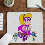 PC, gaming si accesorii - Periferice PC - Mousepad - Mousepad Hamster Gretel Super Eroi Gretal CoolTrend, 21x19cm - Infinity.ro