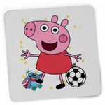PC, gaming si accesorii - Periferice PC - Mousepad - Mousepad Purcelusa Peppa Fotbal CoolTrend, 21x19cm - Infinity.ro