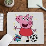 PC, gaming si accesorii - Periferice PC - Mousepad - Mousepad Purcelusa Peppa Fotbal CoolTrend, 21x19cm - Infinity.ro