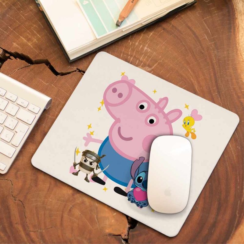 PC, gaming si accesorii - Periferice PC - Mousepad - Mousepad George Purcelusa Peppa Pig CoolTrend, 21x19cm - Infinity.ro