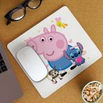 PC, gaming si accesorii - Periferice PC - Mousepad - Mousepad George Purcelusa Peppa Pig CoolTrend, 21x19cm - Infinity.ro
