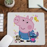 PC, gaming si accesorii - Periferice PC - Mousepad - Mousepad George Purcelusa Peppa Pig CoolTrend, 21x19cm - Infinity.ro