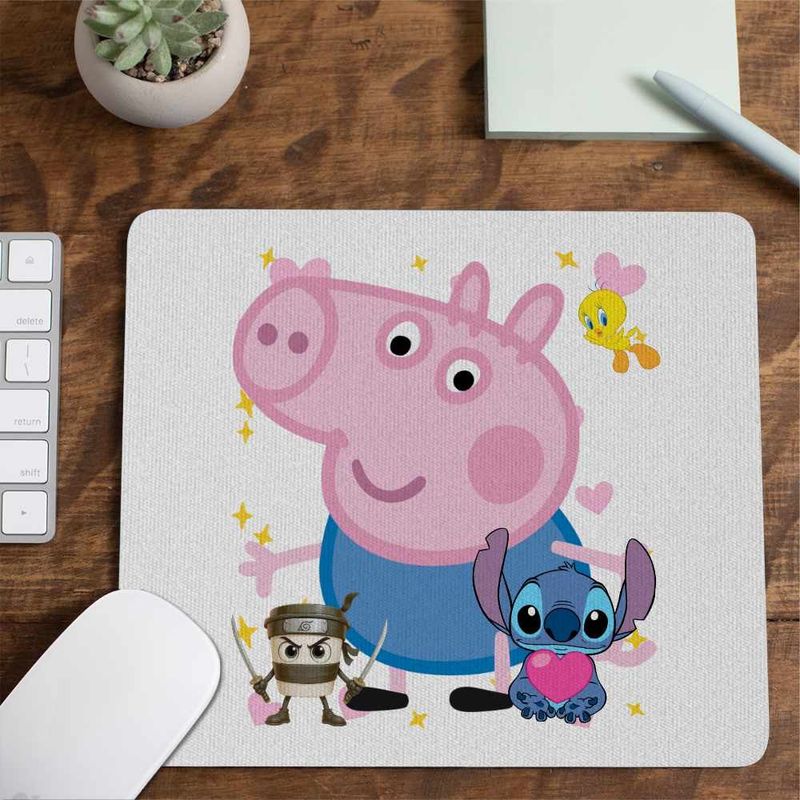 PC, gaming si accesorii - Periferice PC - Mousepad - Mousepad George Purcelusa Peppa Pig CoolTrend, 21x19cm - Infinity.ro