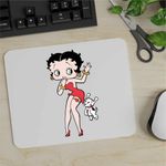 PC, gaming si accesorii - Periferice PC - Mousepad - Mousepad Betty Boop Catel Pudel Valentines Day, CoolTrend, 21x19cm - Infinity.ro