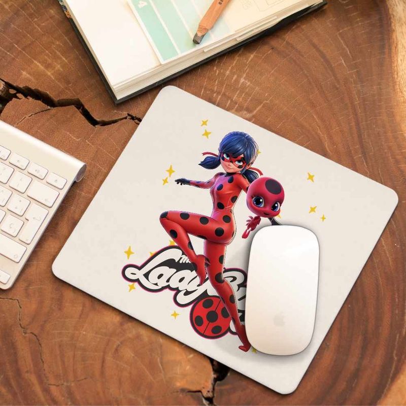 PC, gaming si accesorii - Periferice PC - Mousepad - Mousepad Buburuza Marinette Tikki Ladybug Miraculos CoolTrend, 21x19cm - Infinity.ro
