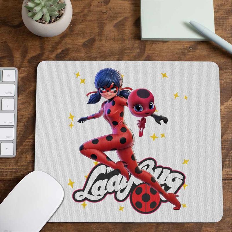 PC, gaming si accesorii - Periferice PC - Mousepad - Mousepad Buburuza Marinette Tikki Ladybug Miraculos CoolTrend, 21x19cm - Infinity.ro