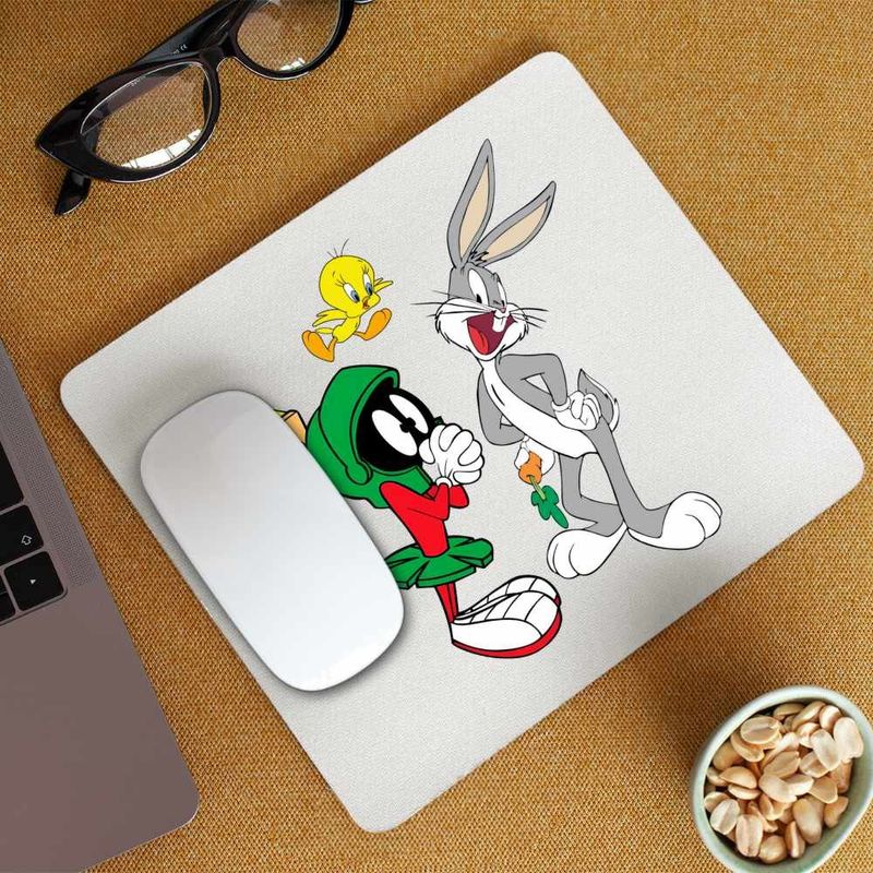 PC, gaming si accesorii - Periferice PC - Mousepad - Mousepad Marvin Bugs Bunny Tweety Warner Bros, CoolTrend, 21x19cm - Infinity.ro