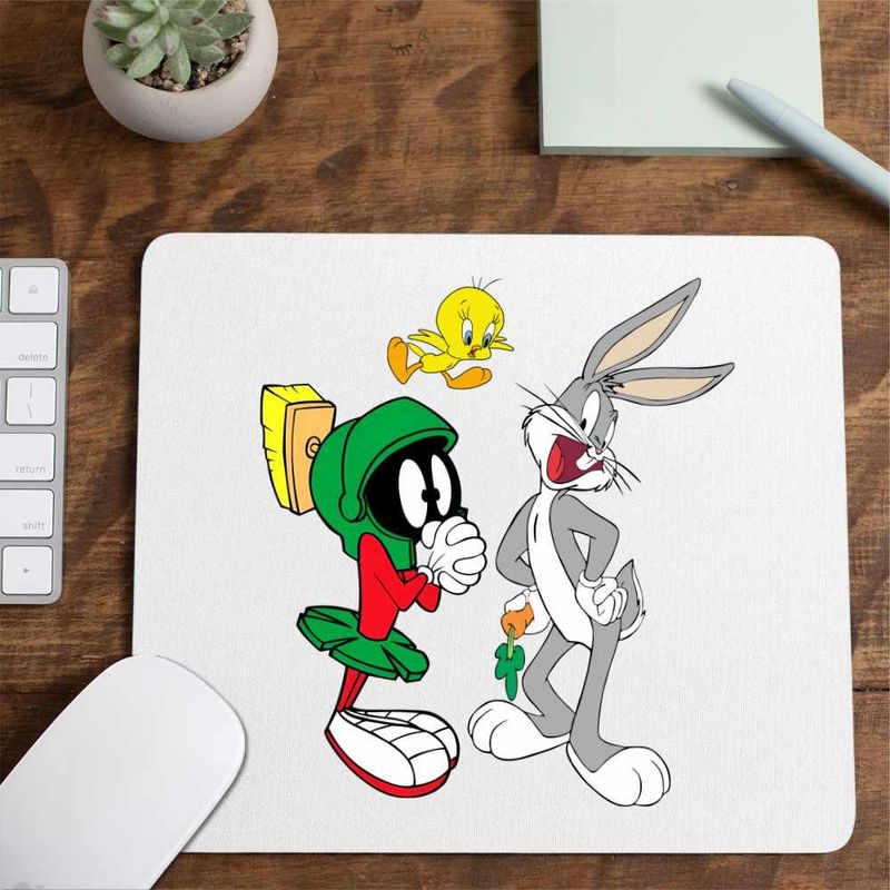 PC, gaming si accesorii - Periferice PC - Mousepad - Mousepad Marvin Bugs Bunny Tweety Warner Bros, CoolTrend, 21x19cm - Infinity.ro