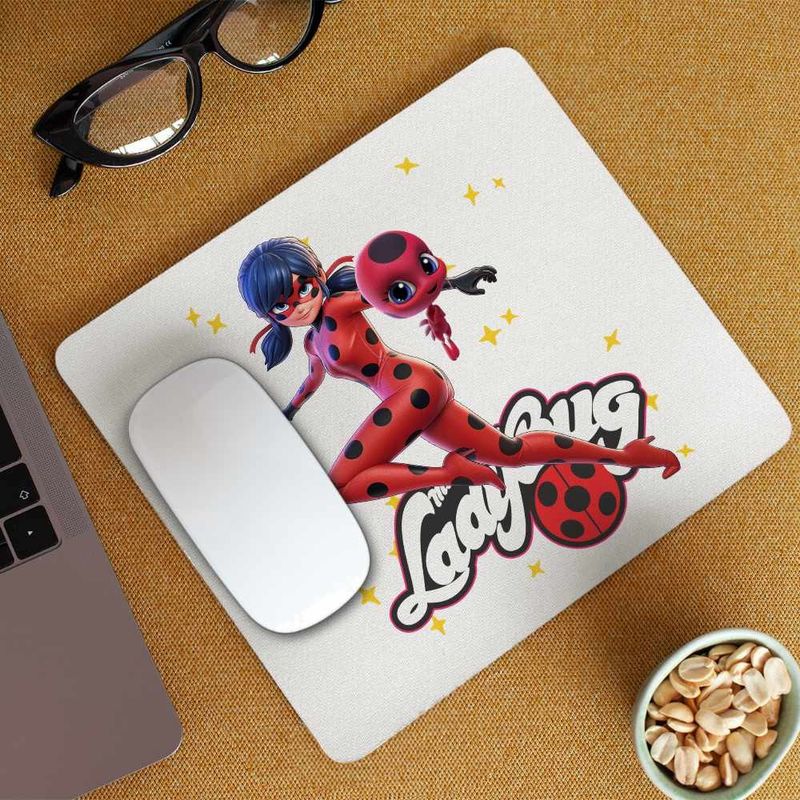 PC, gaming si accesorii - Periferice PC - Mousepad - Mousepad Buburuza Marinette Tikki Ladybug Miraculos CoolTrend, 21x19cm - Infinity.ro