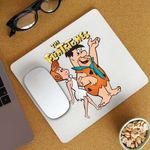 PC, gaming si accesorii - Periferice PC - Mousepad - Mousepad Familia Flintstone Fred Wilma Plimbare Valentines Dragobete, CoolTrend, 21x19cm - Infinity.ro