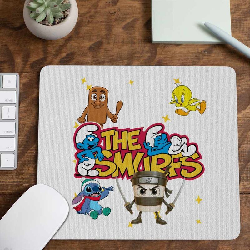 PC, gaming si accesorii - Periferice PC - Mousepad - Mousepad Satul Strumfilor CoolTrend, 21x19cm - Infinity.ro