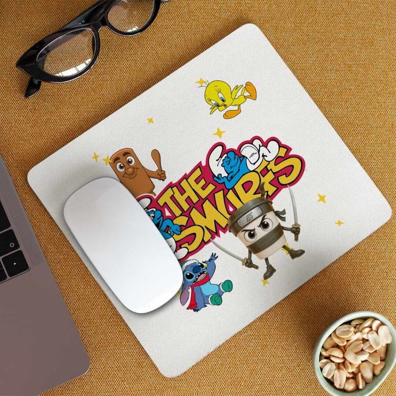 PC, gaming si accesorii - Periferice PC - Mousepad - Mousepad Satul Strumfilor CoolTrend, 21x19cm - Infinity.ro