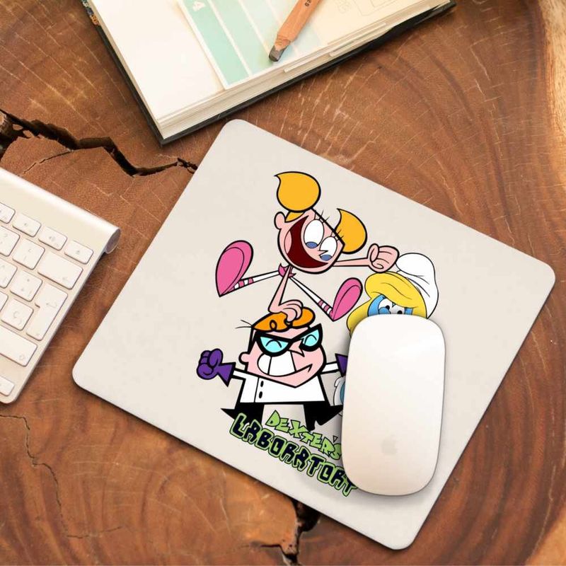PC, gaming si accesorii - Periferice PC - Mousepad - Mousepad Laborator Dexter Dee Dee Strumfita Strumfii, CoolTrend, 21x19cm - Infinity.ro