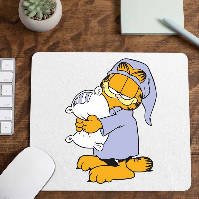 PC, gaming si accesorii - Periferice PC - Mousepad - Mousepad Garfield Somnoros Perna Noapte, CoolTrend, 21x19cm - Infinity.ro