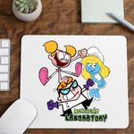 PC, gaming si accesorii - Periferice PC - Mousepad - Mousepad Laborator Dexter Dee Dee Strumfita Strumfii, CoolTrend, 21x19cm - Infinity.ro