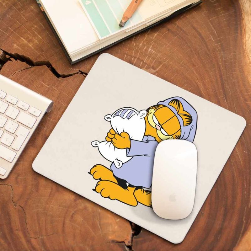 PC, gaming si accesorii - Periferice PC - Mousepad - Mousepad Garfield Somnoros Perna Noapte, CoolTrend, 21x19cm - Infinity.ro
