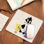 PC, gaming si accesorii - Periferice PC - Mousepad - Mousepad Tweety Sylvester Scutec CoolTrend, 21x19cm - Infinity.ro