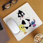 PC, gaming si accesorii - Periferice PC - Mousepad - Mousepad Tweety Sylvester Scutec CoolTrend, 21x19cm - Infinity.ro