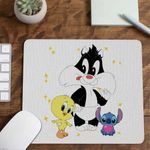 PC, gaming si accesorii - Periferice PC - Mousepad - Mousepad Tweety Sylvester Scutec CoolTrend, 21x19cm - Infinity.ro