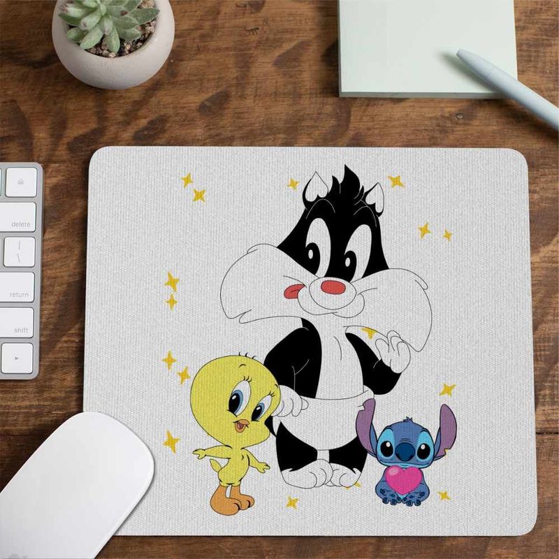 PC, gaming si accesorii - Periferice PC - Mousepad - Mousepad Tweety Sylvester Scutec CoolTrend, 21x19cm - Infinity.ro