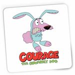 PC, gaming si accesorii - Periferice PC - Mousepad - Mousepad Curaj Cainele cel Fricos Iepure Cartoon Network, CoolTrend, 21x19cm - Infinity.ro