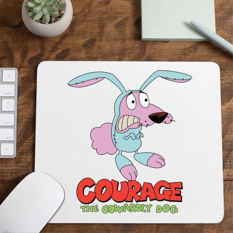 PC, gaming si accesorii - Periferice PC - Mousepad - Mousepad Curaj Cainele cel Fricos Iepure Cartoon Network, CoolTrend, 21x19cm - Infinity.ro