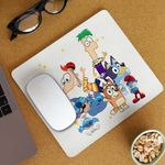PC, gaming si accesorii - Periferice PC - Mousepad - Mousepad Phineas Ferb Stitch Bluey Bingo Blue CoolTrend, 21x19cm - Infinity.ro