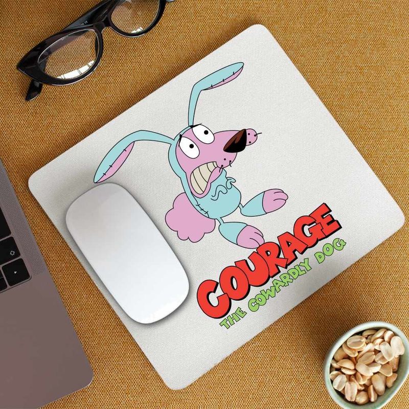 PC, gaming si accesorii - Periferice PC - Mousepad - Mousepad Curaj Cainele cel Fricos Iepure Cartoon Network, CoolTrend, 21x19cm - Infinity.ro