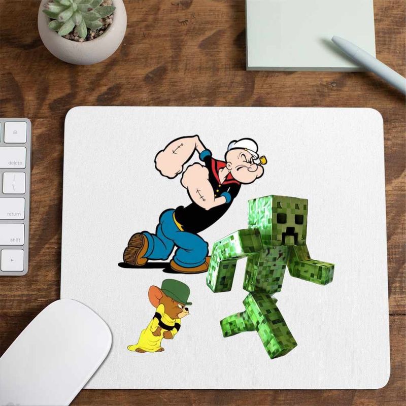 PC, gaming si accesorii - Periferice PC - Mousepad - Mousepad Popeye Marinarul Tom Jerry Creeper Minecraft, CoolTrend, 21x19cm - Infinity.ro