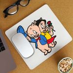 PC, gaming si accesorii - Periferice PC - Mousepad - Mousepad Porky Petunia Looney Tunes, CoolTrend, 21x19cm - Infinity.ro