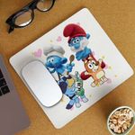 PC, gaming si accesorii - Periferice PC - Mousepad - Mousepad Strumfii Bluey Bingo Papa Strumf Bucatarul CoolTrend, 21x19cm - Infinity.ro