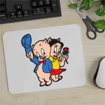 PC, gaming si accesorii - Periferice PC - Mousepad - Mousepad Porky Petunia Looney Tunes, CoolTrend, 21x19cm - Infinity.ro