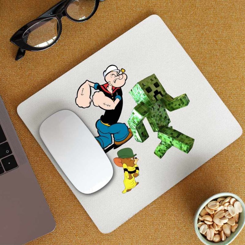 PC, gaming si accesorii - Periferice PC - Mousepad - Mousepad Popeye Marinarul Tom Jerry Creeper Minecraft, CoolTrend, 21x19cm - Infinity.ro